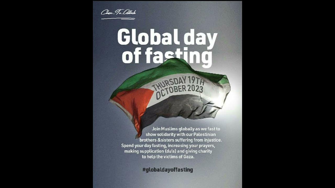 Tommorow Global Day of Fastingpalestinefreepalestinedua YouTube
