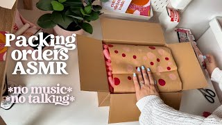 Packing Orders Asmr Edition - Small Business Order Packing Asmr - No Talking And No Music Real Time