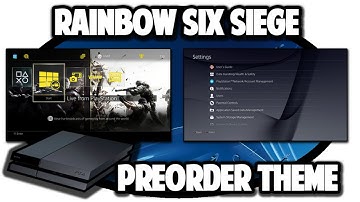 [PS4 THEMES] Rainbow SIx Siege Preorder Theme Video in 60FPS