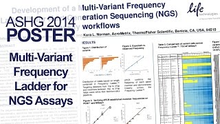 Development of a Multi-Variant Frequency Ladder for NGS Assay Workflows - ASHG 2014