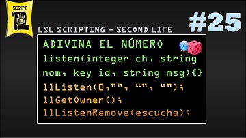 Evento listen y funciones - LSL scripting #25 (Second Life)