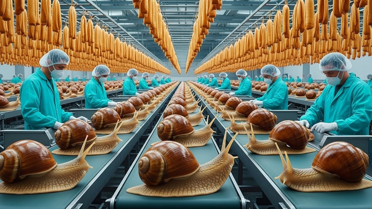 Inside a Giant Snail-Essence Factory: From Raw Snail-Slime to Luxury Skin Essence (Full Process)