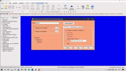APLIKOM | Integer Programming POM-QM Soal 1 Pengoptimalisasi Keuntungan Pabrik Mebeul