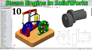 Part-10 | Concentric Hub | Steam Engine In SolidWorks Tutorial In Hindi Urdu