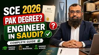 🚨 SCE Registration 2026: Pakistan Ki Kaunsi Degree Saudi Mein Engineer Banati Hai? Complete Guide