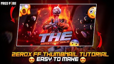 How To Make Thumbnail Like Zerox ff || Important Details tells In The First Part Of The Video 🥶 ||