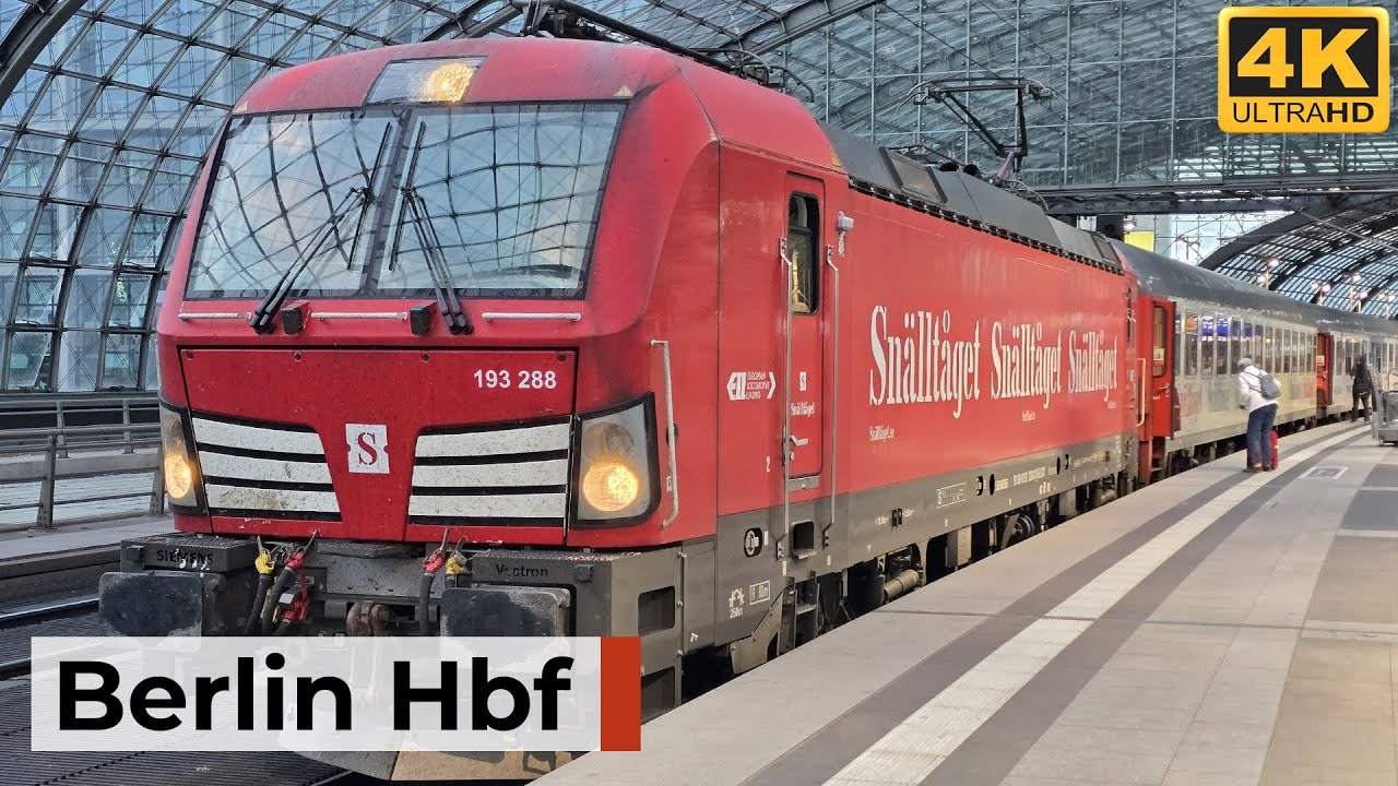 Berlin Hbf 30.05.2025 - Internationaler Bahnverkehr mit Nachtzügen, EC & ICE