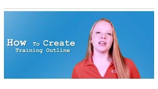 How to create a training outline