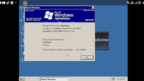 Windows AlphaBetas Build 905 |Limbo Pc emulator