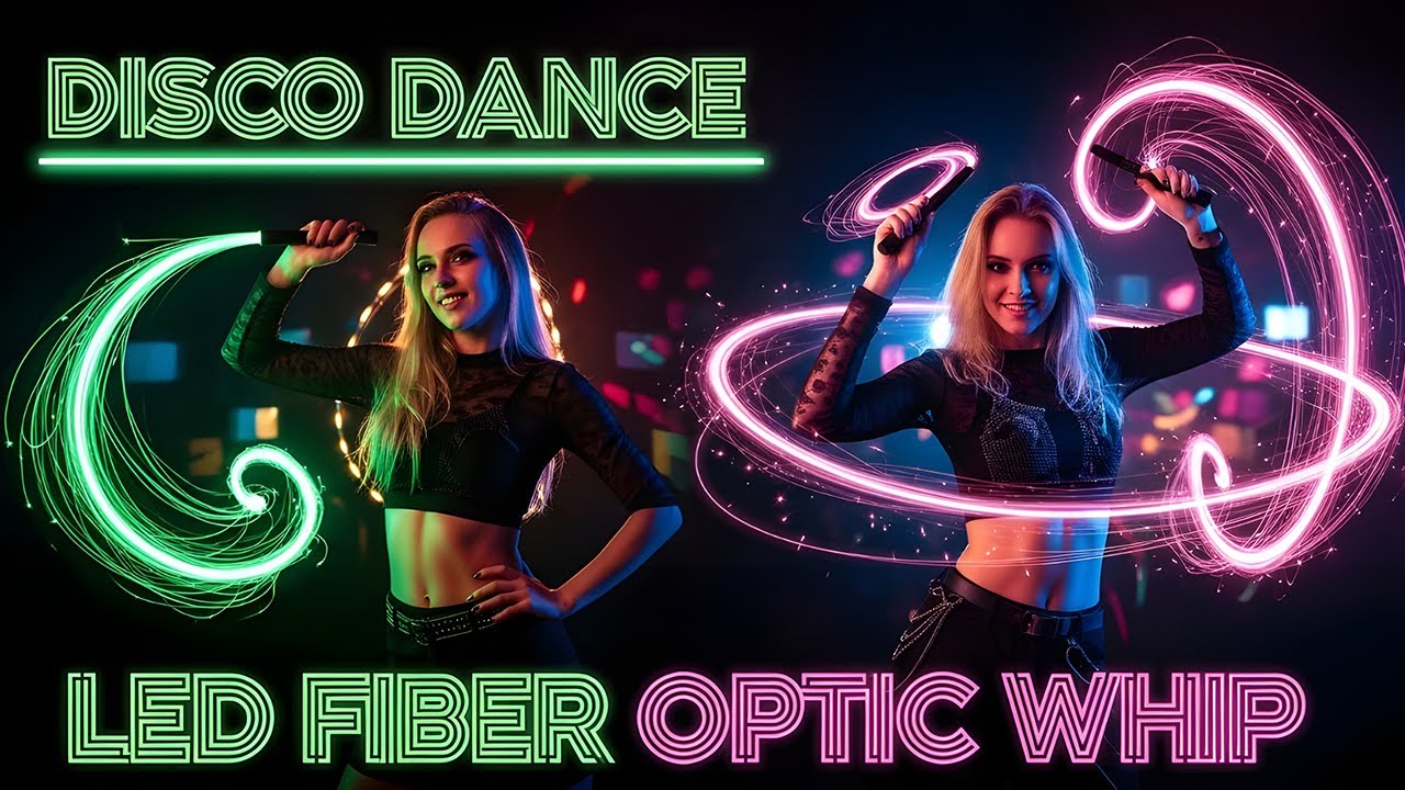 Disco Dance LED Fiber Optic Whip | Glow Party Flow Toy! 🔥🎶