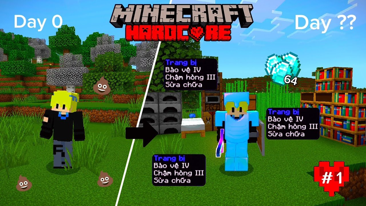 Minecraft Hardcore PE 1.21.131 | Tập 1 | Khởi Đầu Ở Thế Giới Mới Đầy May Mắn..!