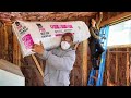 Metal Roofing for the Chicken House | Installing Insulation &amp; Vapor Barrier