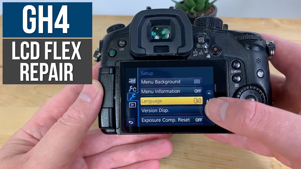 Panasonic Lumix GH4 LCD Touch Screen Flex Cable Repair - Step by