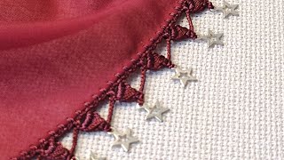 Tek Sırada Giden Metal Pullu Sipariş Modelim 166.Oya Modeli