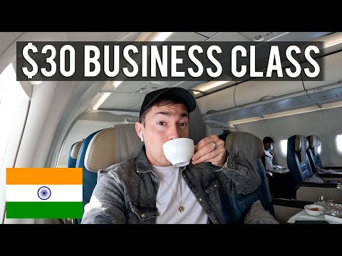 $30 BUSINESS CLASS flight upgrade to India 🇮🇳