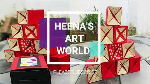 Pop up cubes in a box/jumping cubes/simple gift DIY/DIY gifts