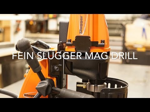 Using a Fein Slugger Magnetic drill to build a Multi Function Steel welding table