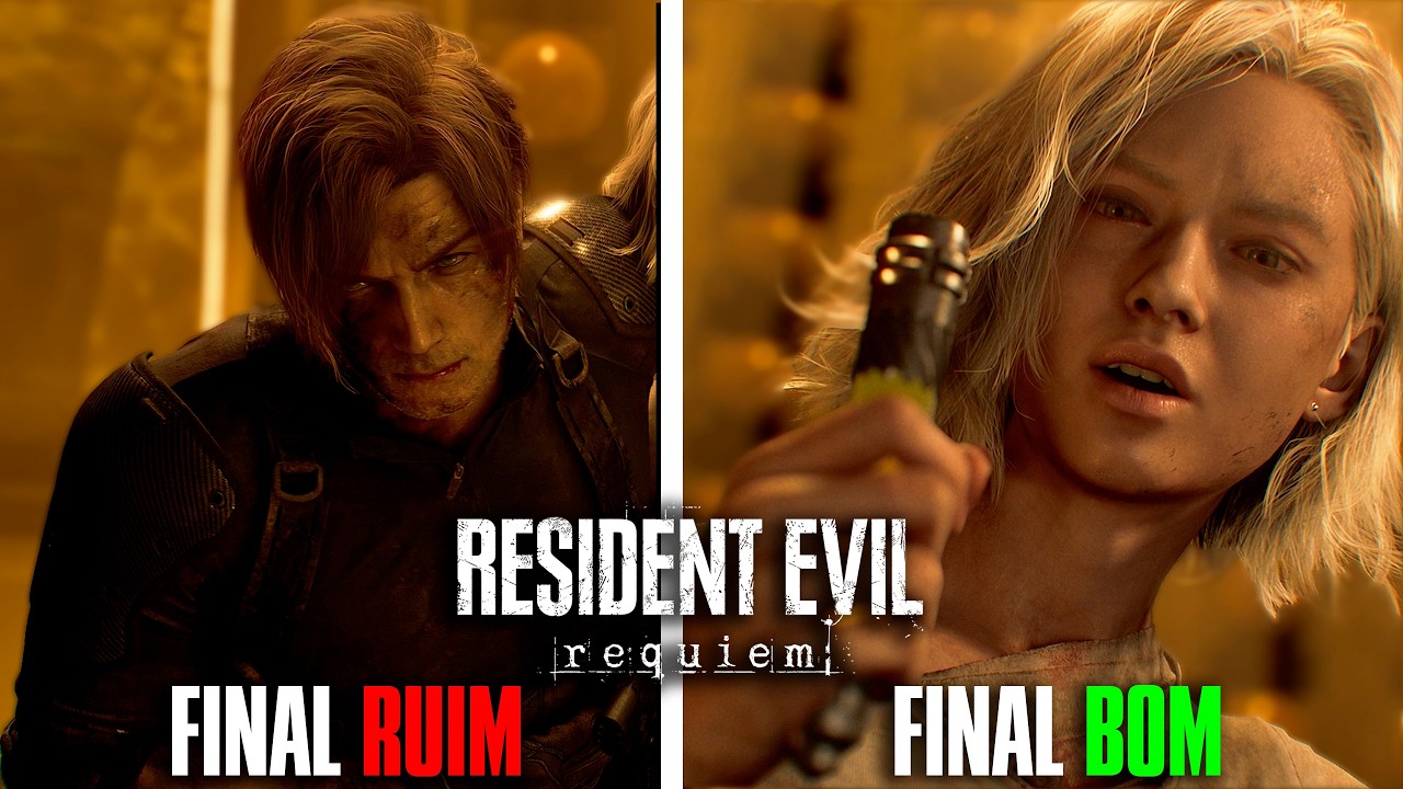 Resident Evil Requiem - Todos os FINAIS (Final Bom/Final Ruim) DUBLADO 4K