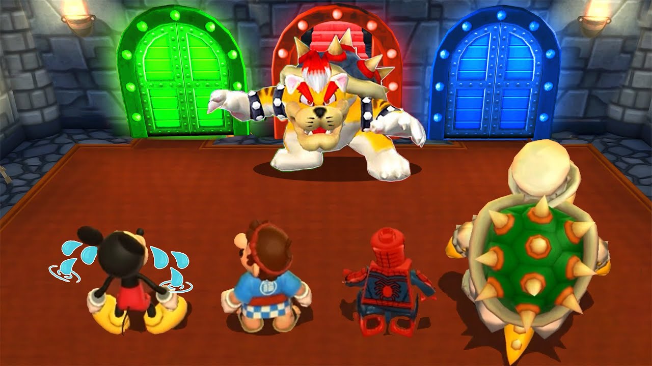 【マリオパーティ9】ミッキーマウス vs マリオ vs レゴ スパイダーマン vs クッパ(マスターCPU)