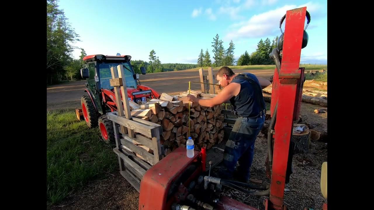 How fast can you split 1/3 cord firewood, a rick or a face cord