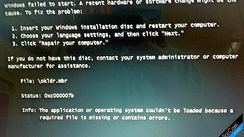 ✅ [Solve] How to fix okldr.mbr missing file error