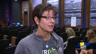 Young women get inspirational message from Ravens coach