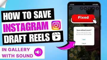 How to Save Instagram Draft Reels in Gallery with Sound / Audio | Android & iPhone