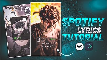 Spotify Card Lyrics Editing | Wave Warp | Alight Motion Preset