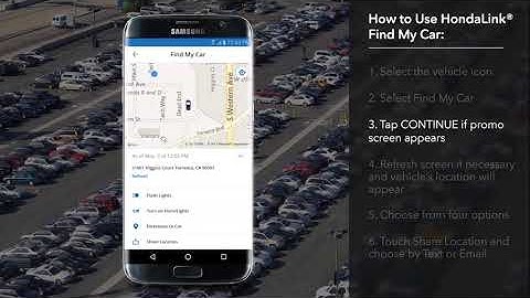 How to Use HondaLink® Find My Car on the 2018 Honda Accord