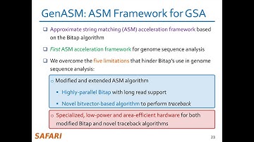 P&S Genomics - Lecture 7a: GenASM (Fall 2024)