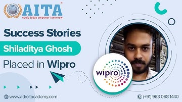 Placed in Wipro | Success Stories | Shiladitya Ghosh | Wipro - Adroit IT Academy