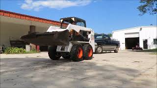 Sold! 2011 Bobcat S130 Skid Steer Wheel Loader Aux Hyd 66" Bucket bidadoo.com