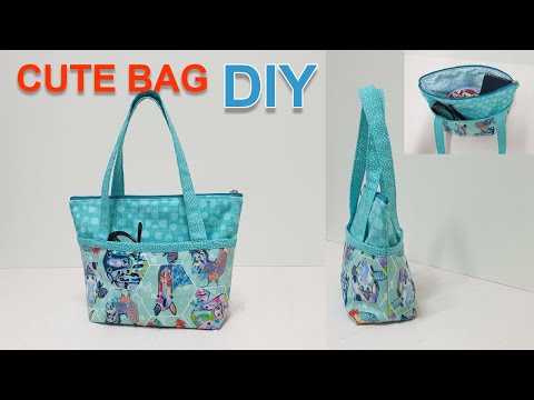 DIY cute bag/Mini tote bag tutorial/귀여운 손가방만들기/가방민들기[jsdaily]