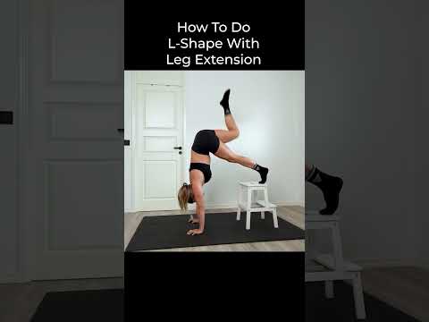 Learn how to do L-Shape with Leg Extension 💪 #lshape #legextention #calisthenics #mobility