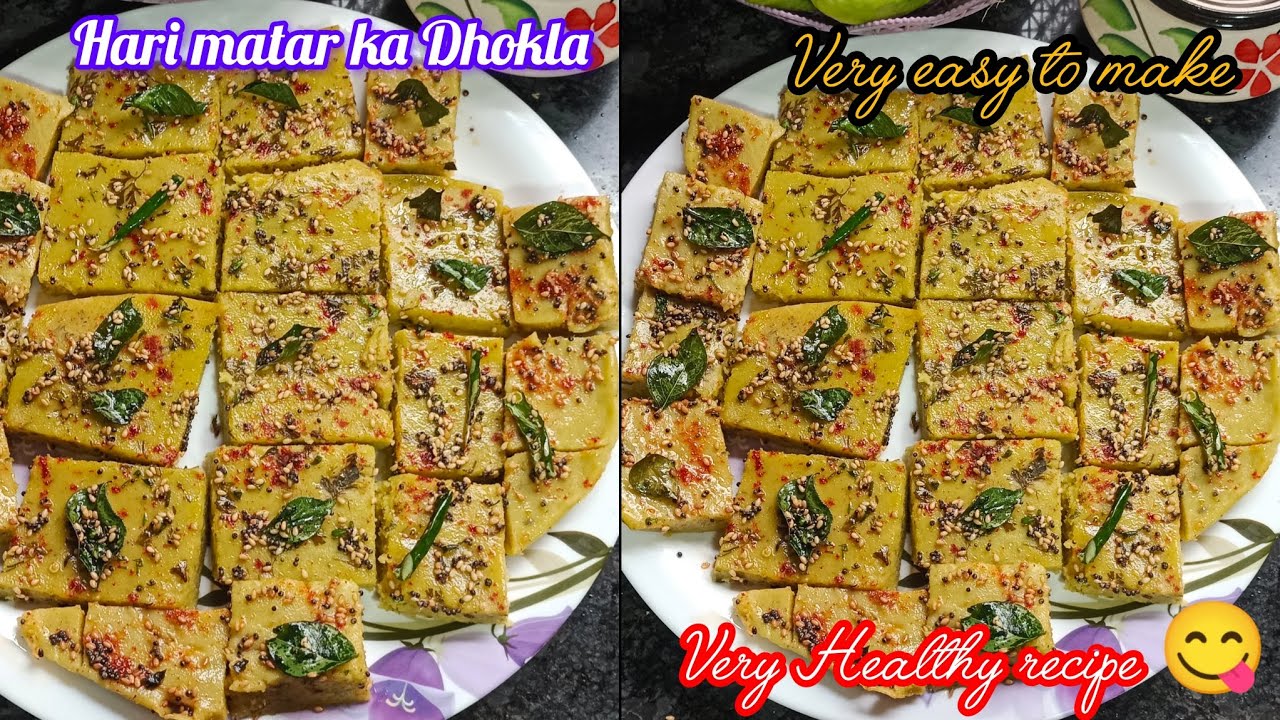 Winter season special Healthy matar ka Dhokla recipe 😋🧅 