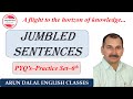 PQRS - JUMBLED SENTENCES FROM PREVIOUS YEAR QUESTION PAPERS
