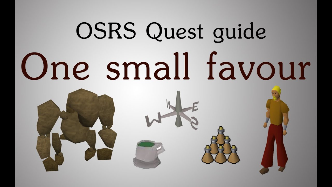 [OSRS] One small favour quest guide - YouTube