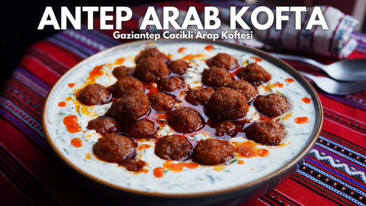 Addictive Spiced Bulgur Balls with Garlic Yogurt, Antep Arab Kofta ...