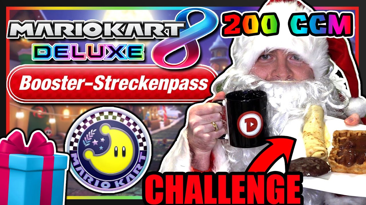 MARIO KART 8 DELUXE BOOSTER-STRECKENPASS 🏁 Mond-Cup 200ccm mit Weihnachtsfood-Challenge