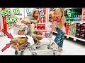 KIDS TRY THE $50 BUDGET TINY CART SHOPPING CHALLENGE!!