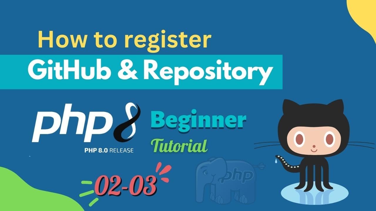 #php8 How to register GitHub and create repository - YouTube