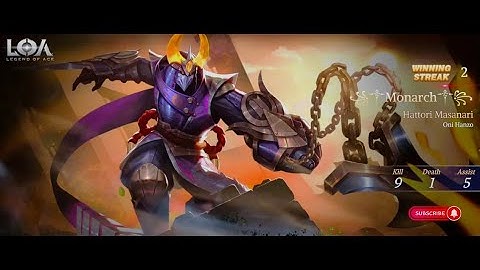 Legend Of Ace pro build Ranked Gameplay Hattori Masanari「Android」