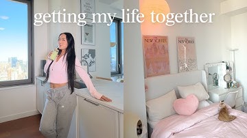 GETTING MY LIFE TOGETHER☁️ | pilates, self-care, cooking korean food w/ my mom, & kitchen renovation