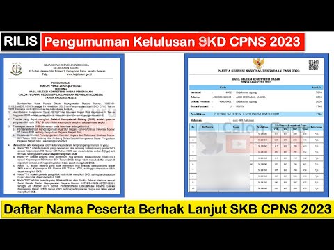 Pengumuman Hasil SKD CPNS 2023 &amp; Cek Daftar Nama Peserta Berhak Ikut SKB CPNS 2023 ~ Calon Guru