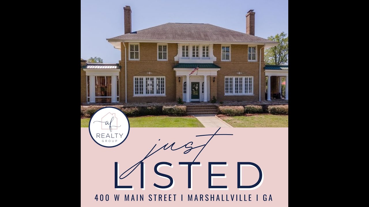 Home For Sale I 400 Main Street W., Marshallville, GA YouTube