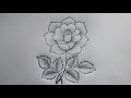 Rose Drawing How To Draw A Rose Flower Design Drawing Flower Art 