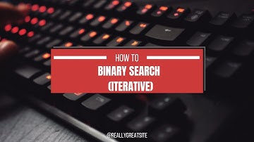 Binary Search Iterative #shorts