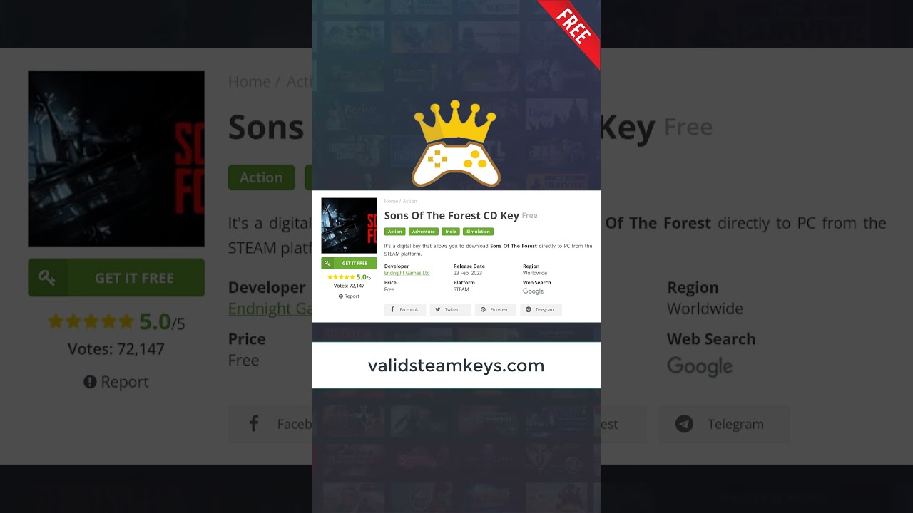 Sons Of The Forest CD Key