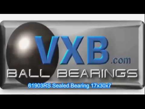 61903RS Sealed Bearing 17x30x7 Ball Bearings