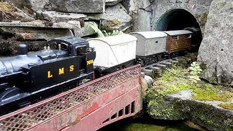 O gauge R/C scratch built garden railway
